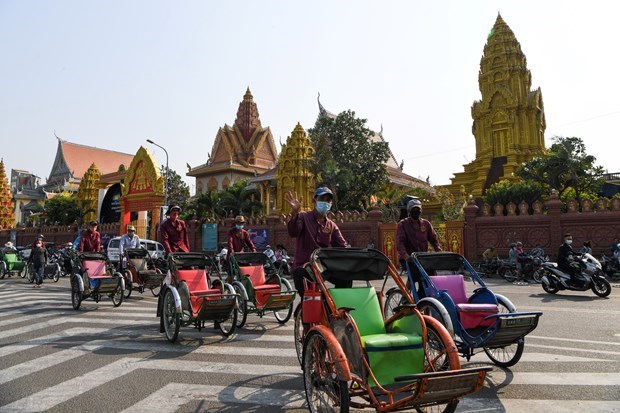 柬埔寨预计2022年接待国际游客达130万的目标 hinh anh 1
