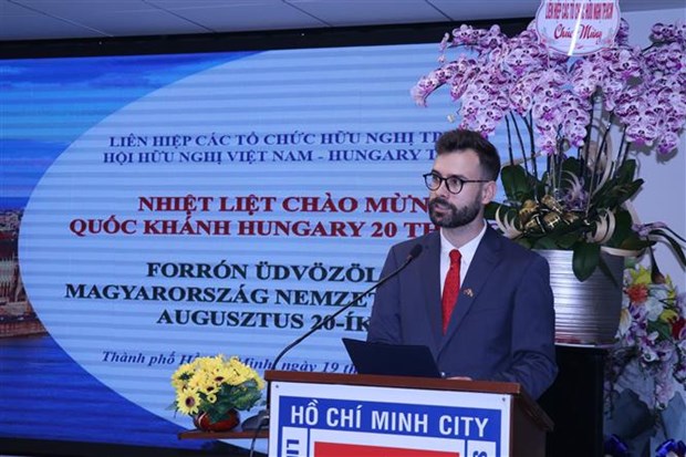 胡志明市友好组织联合会举行见面会 庆祝匈牙利国庆 hinh anh 1