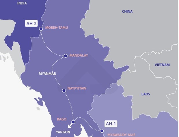 老挝媒体：印度希望建设延长连接东南亚地区到越南的高速公路 hinh anh 1