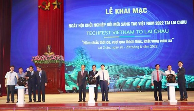 2022越南创新创业节在莱州省拉开帷幕 hinh anh 1
