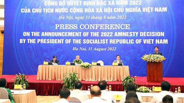 国家主席办公厅举行记者会 对外公布2022年国家主席特赦令 hinh anh 1