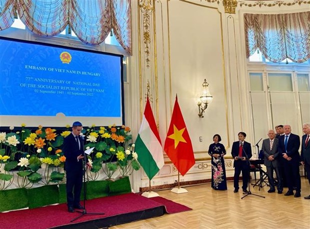 越南国庆77周年：老挝驻俄罗斯大使馆对越南大使馆表示祝贺 匈牙利外交与对外经济部副部长高度评价匈越关系 hinh anh 2
