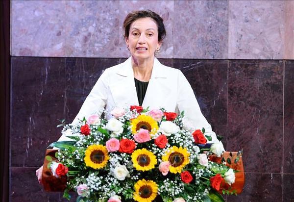 联合国教科文组织赞颂胡志明主席的决议通过35周年纪念典礼在河内举行 hinh anh 1