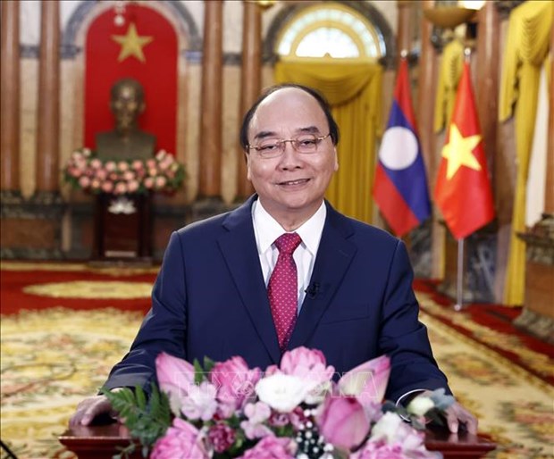 越老建交60周年：老挝媒体纷纷报道两国领导人发表的讲话 hinh anh 1