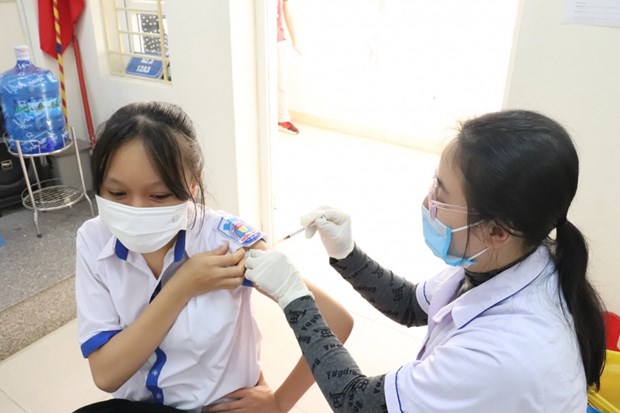 国庆小长假胡志明市超过7000名儿童接种新冠疫苗 hinh anh 1