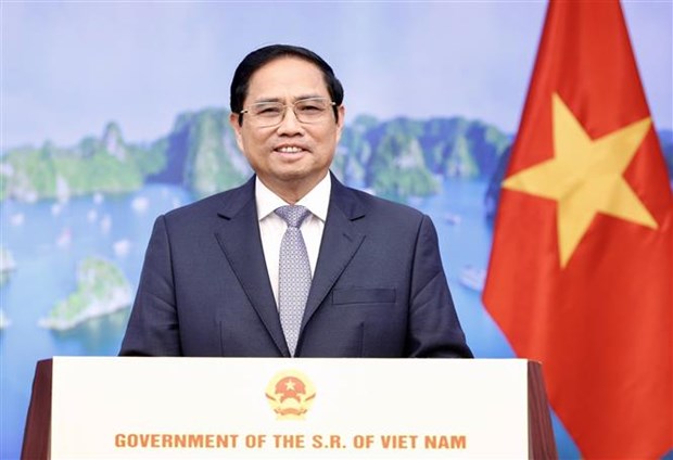 越南政府总理范明政在东方经济论坛发表录像讲话 hinh anh 1