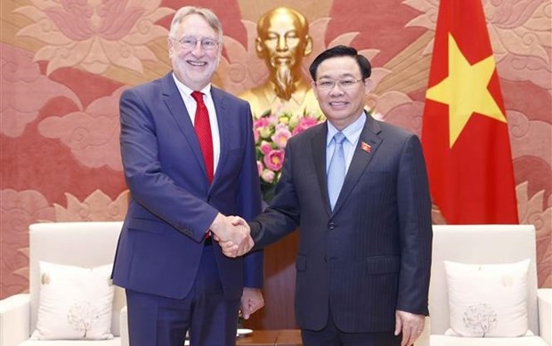 越南国会主席王廷惠会见欧洲议会国际贸易委员会主席兰格 hinh anh 1