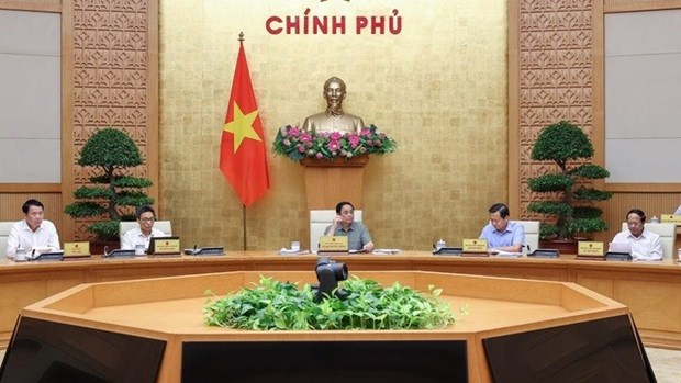 越南政府总理范明政主持召开政府9月份立法工作专题会议 hinh anh 1