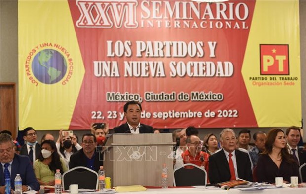 越南出席在墨西哥举行的“政党与一个新社会”的国际研讨会 hinh anh 1