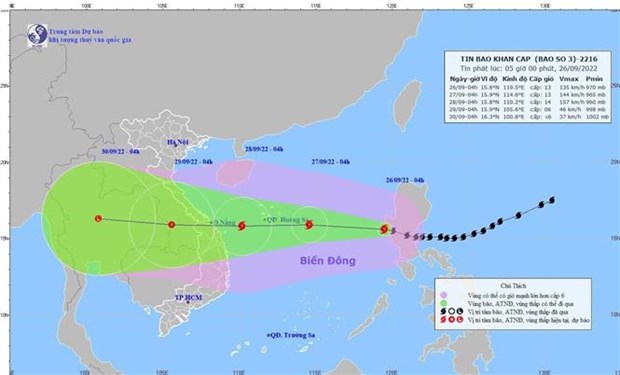 今年第四号台风 “奥鹿”进入东海 沿海各省市扎实做好台风防御工作 hinh anh 1