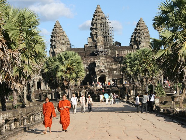今年前九月柬埔寨吴哥接待国际游客量猛增 hinh anh 1