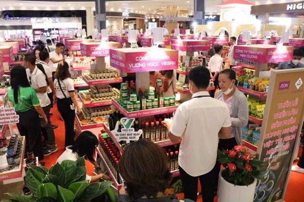 越南商品在日本永旺连锁超市畅销 hinh anh 1