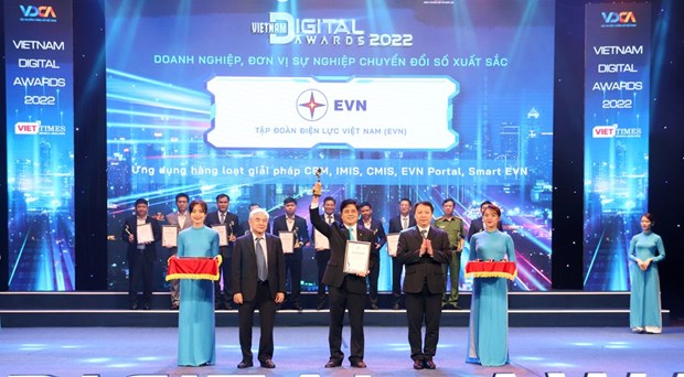 越南电力集团荣获2022年最佳数字化转型企业奖 hinh anh 1