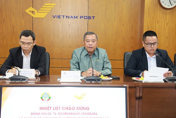越南邮政总公司协助老挝邮政总公司推进数字化转型 hinh anh 2