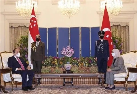 新加坡总统对越南进行国事访问：在数字平台上连接两个经济体 hinh anh 2