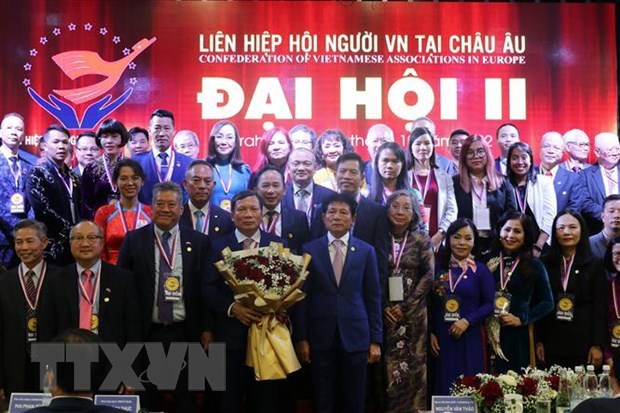 旅居欧洲越南人协会联合会第二次大会在布拉格召开 hinh anh 1