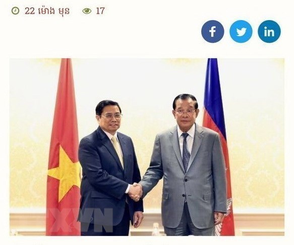 柬埔寨媒体：越南政府总理范明政访柬彰显两国友谊之情 hinh anh 2