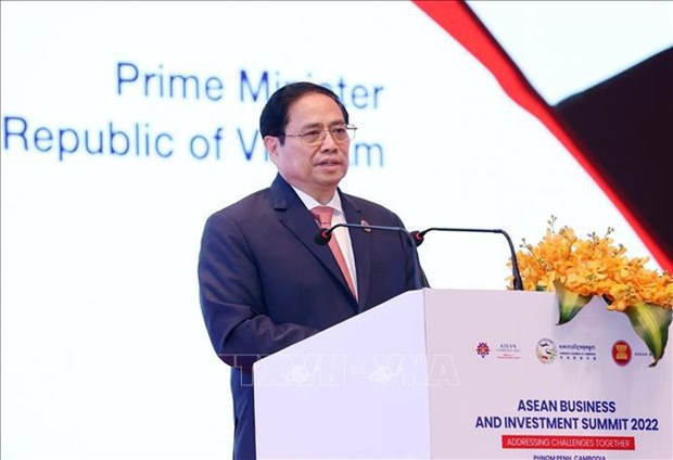 范明政总理出席2022年东盟商务与投资峰会并发表重要讲话 hinh anh 2