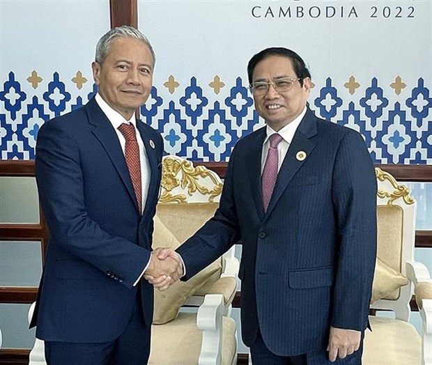 东盟峰会：越南政府总理范明政会见泰国总理和马来西亚国会下议院议长 hinh anh 2