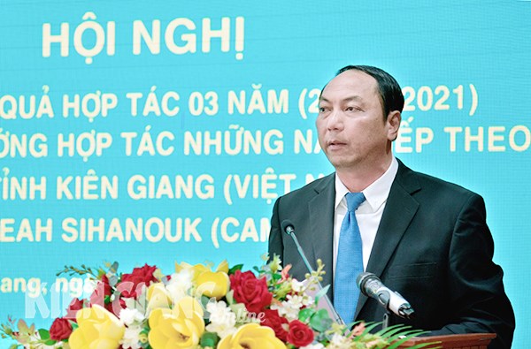 越南坚江省与柬埔寨西哈努克省推进全面发展合作 hinh anh 1