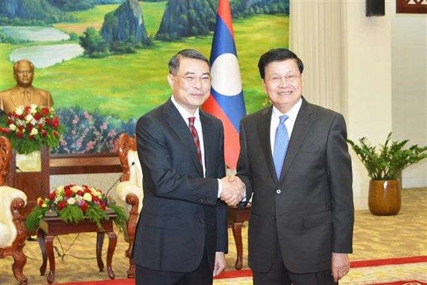 越共中央办公厅主任黎明兴对老挝进行工作访问 hinh anh 1
