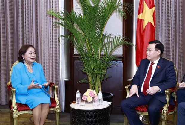 越南国会主席王廷惠会见克拉克经济特区首席执行官 hinh anh 2