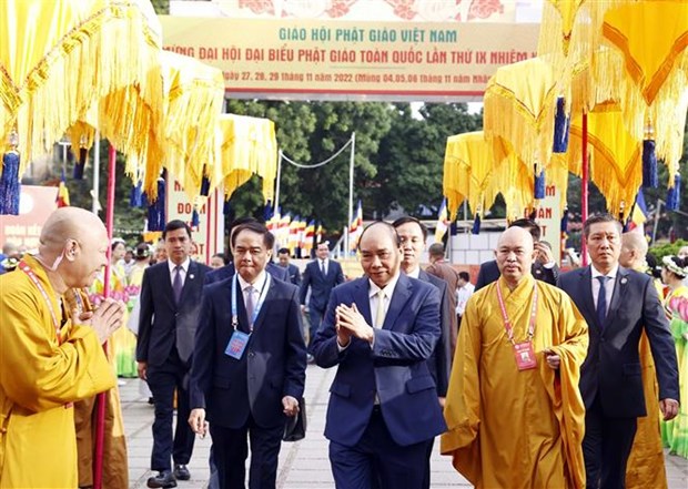 越南佛教界与祖国并肩前行、共同发展 hinh anh 1