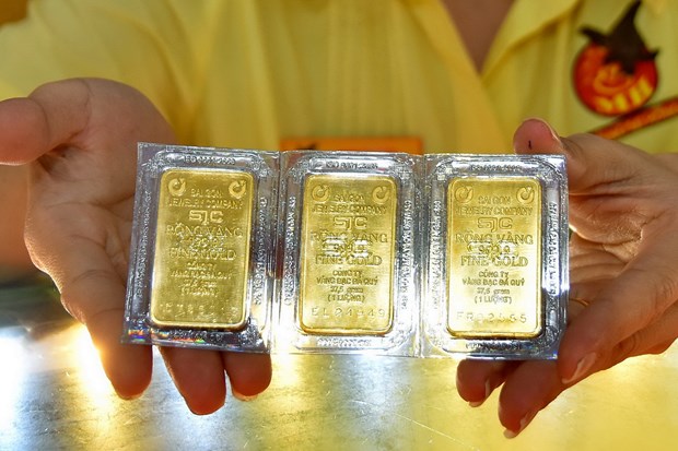 11月29日上午越南国内一两黄金卖出价下降15万越盾 hinh anh 1