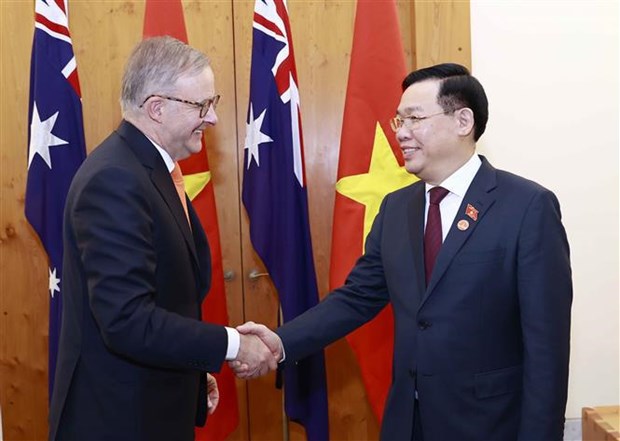 越南国会主席王廷惠会见澳大利亚总理安东尼·阿尔巴尼斯 hinh anh 1
