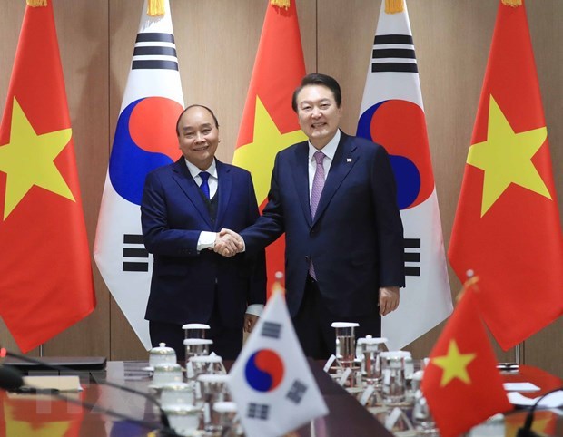 越南与韩国关系提升为全面战略伙伴关系 hinh anh 2