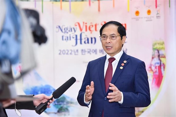 越南外交部部长裴青山：越韩两国在各领域的合作关系蓬勃发展 hinh anh 2