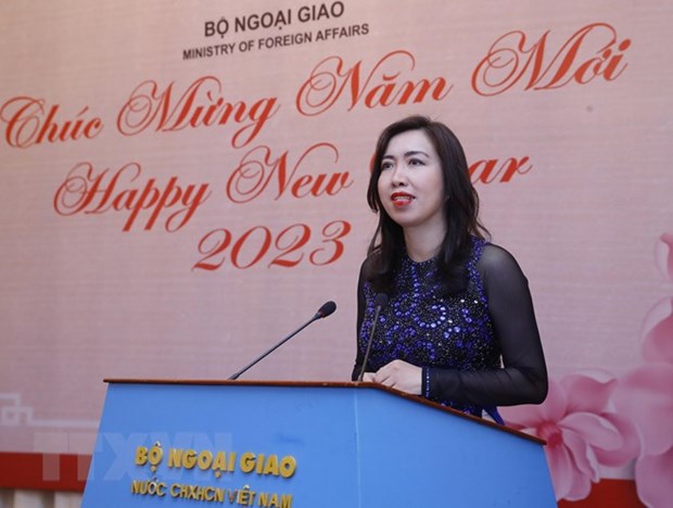 越南外交部举行2023年驻越国际媒体代表年度见面会 hinh anh 3