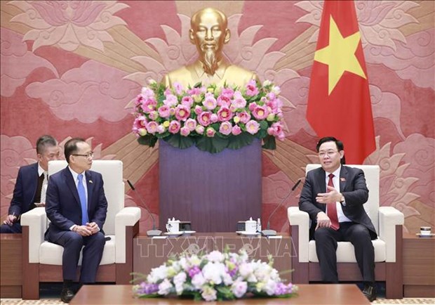 越南国会主席王廷惠会见柬埔寨驻越南大使查伊·纳芙斯 hinh anh 1