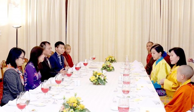 越南外交部副部长黎氏秋姮会见不丹王太后多吉·旺莫 hinh anh 2