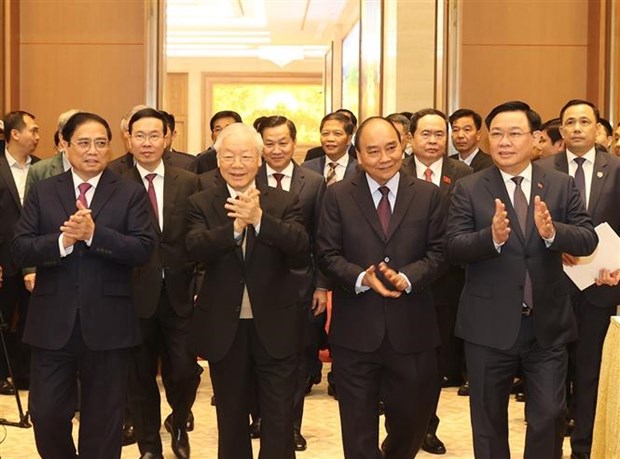政府与地方视频会议举行 党和国家领导出席 hinh anh 1