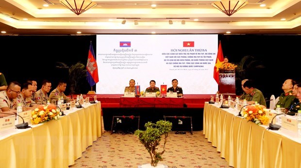越南与柬埔寨高效合作预防和打击毒品犯罪活动 hinh anh 1