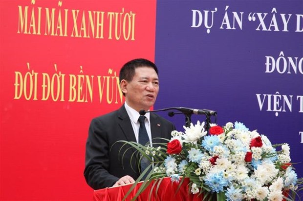 老挝Dongkhamxang财政经济学院三期工程正式落成 hinh anh 2