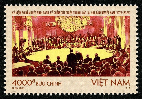 “《巴黎协定》50周年”纪念邮票即将发行 hinh anh 1