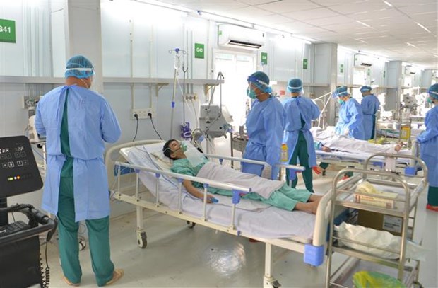 胡志明市进行演习以应对新冠肺炎确诊病例急剧增加 hinh anh 1