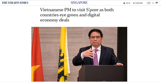 新加坡海峡时报：范明政访新有助于两国开辟新的合作领域 hinh anh 1