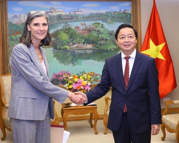 越南政府副总理陈红河会见UNDP和USAID驻越南首席代表 hinh anh 1