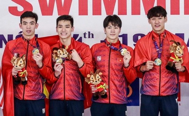 越南体育代表团力争在第32届东南亚运动会上夺得至少100枚金牌的目标 hinh anh 1