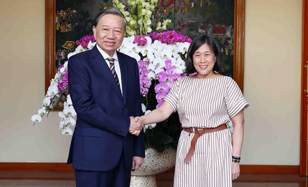 越南公安部部长苏林会见美国贸易代表凯瑟琳·戴 hinh anh 1