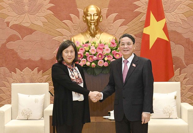 越南国会副主席阮德海会见美国贸易代表 hinh anh 1