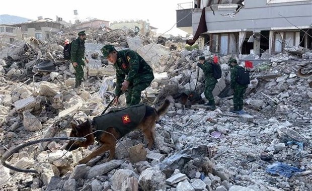 土耳其和叙利亚地震：越南人民军救援队救援工作初步成果 hinh anh 1