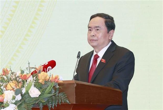 国会主席王廷惠出席2023年国会对外工作部署会议 hinh anh 2