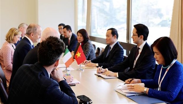 越南政府副总理陈流光会见联合国秘书长和各国领导 hinh anh 1