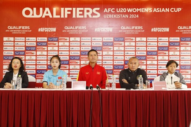 2024年U20女足亚洲杯预选赛F组小组赛：越南队将竭尽全力争取小组头名 hinh anh 1