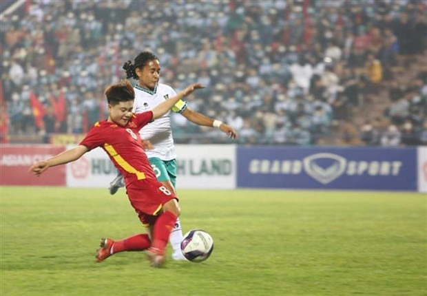 2024年U20女足亚洲杯预选赛：越南队完胜印尼队 hinh anh 1