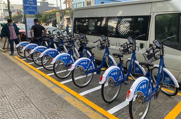 岘港市将试点建立公共自行车服务站点 hinh anh 1